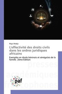 bokomslag L'effectivité des droits civils dans les ordres juridiques africains