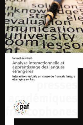 Somayeh Zokhtareh - Analyse interactionnelle et apprentissage des langues étrangères, Häftad