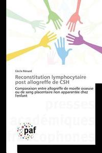 bokomslag Reconstitution Lymphocytaire Post Allogreffe de CSH