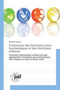 bokomslag Croissance Des Fonctions Sous-Harmoniques Et Des Fonctions Entires