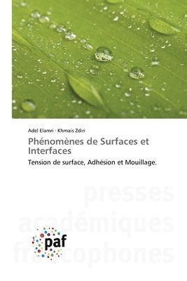 bokomslag Phnomnes de Surfaces et Interfaces