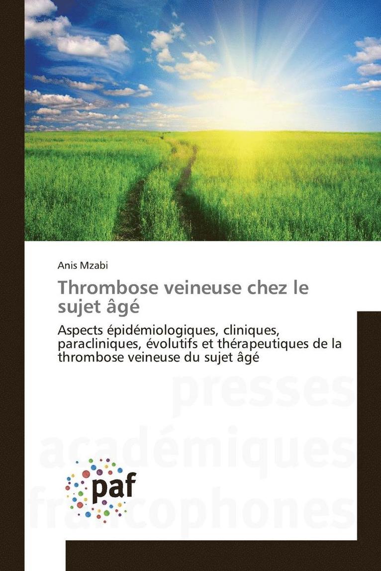 Thrombose Veineuse Chez Le Sujet Age 1