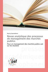 bokomslag Revue Analytique Des Processus de Management Des Marchs Publics