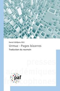 bokomslag Urmuz - Pages Bizarres