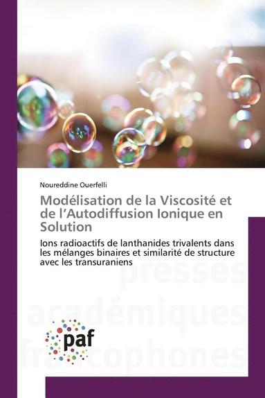 bokomslag Modélisation de la Viscosité Et de l'Autodiffusion Ionique En Solution