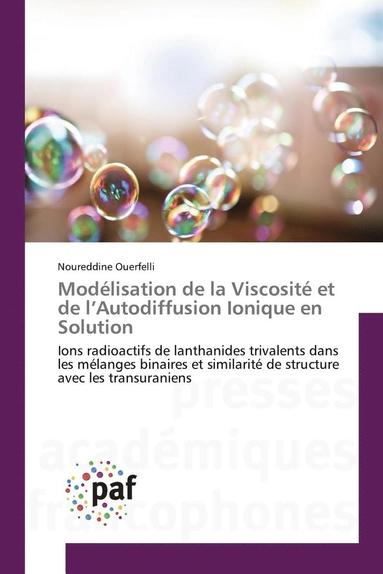 bokomslag Modlisation de la Viscosit Et de l'Autodiffusion Ionique En Solution