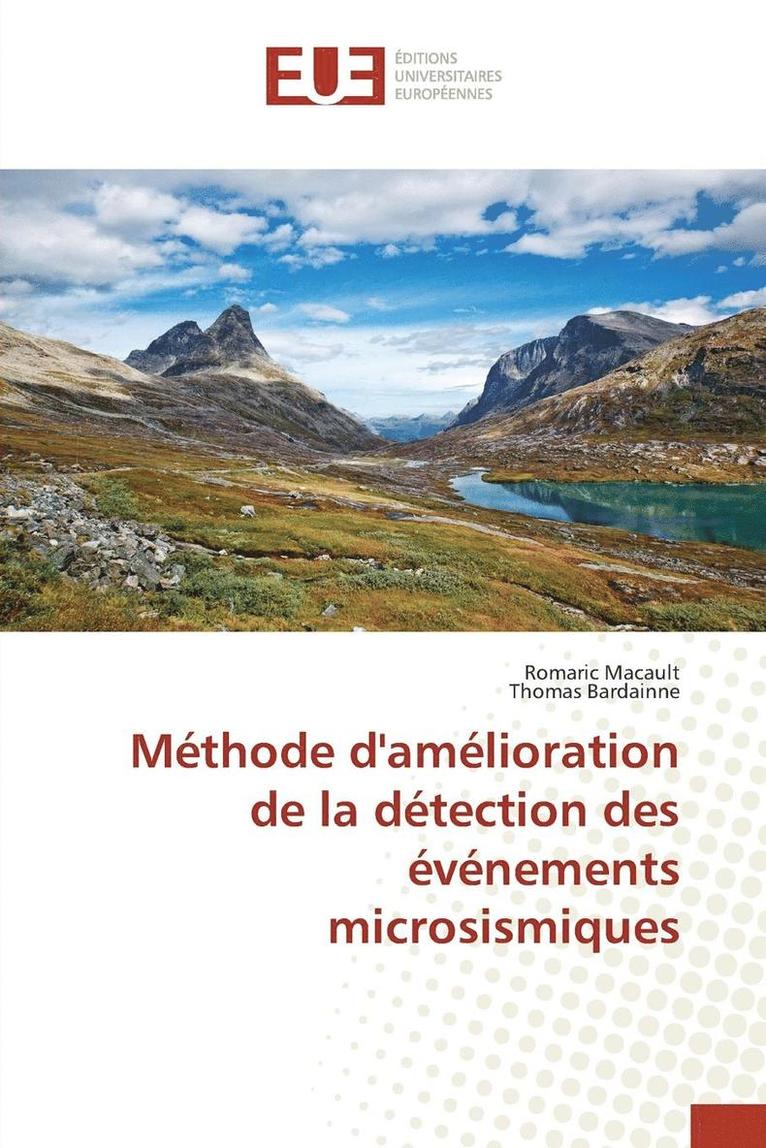 Mthode Damlioration de la Dtection Des vnements Microsismiques 1