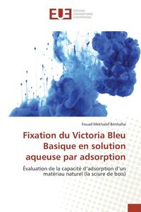 bokomslag Fixation Du Victoria Bleu Basique En Solution Aqueuse Par Adsorption