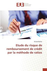 bokomslag Etude Du Risque de Remboursement de Crédit Par La Méthode de Ratios