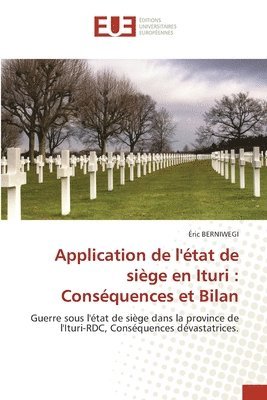 bokomslag Application de l'état de siège en Ituri