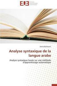 bokomslag Analyse Syntaxique de la Langue Arabe