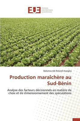 bokomslag Production Maraîchère Au Sud-Bénin