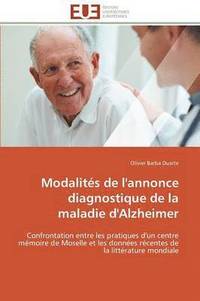 bokomslag Modalit?s de l'Annonce Diagnostique de la Maladie d'Alzheimer