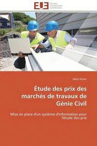 bokomslag tude Des Prix Des Marchs de Travaux de Gnie Civil