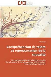 bokomslag Compr hension de Textes Et Repr sentation de la Causalit 