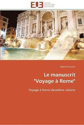 bokomslag manuscrit voyage à rome