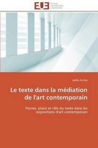 bokomslag texte dans la médiation de l'art contemporain