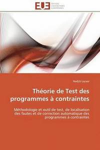 bokomslag Th orie de Test Des Programmes   Contraintes