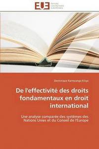 bokomslag de l'Effectivit  Des Droits Fondamentaux En Droit International