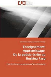 bokomslag Enseignement-Apprentissage de la Po sie  crite Au Burkina Faso