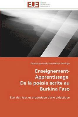 Enseignement-Apprentissage de la Po sie  crite Au Burkina Faso 1
