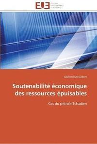 bokomslag Soutenabilité économique des ressources épuisables