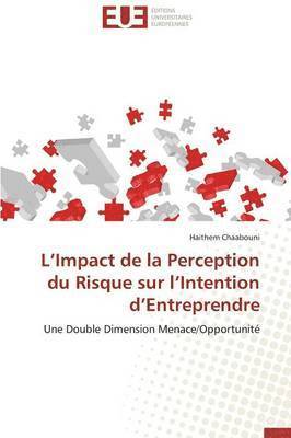 bokomslag L Impact de la Perception Du Risque Sur L Intention D Entreprendre