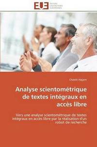 bokomslag Analyse Scientom trique de Textes Int graux En Acc s Libre