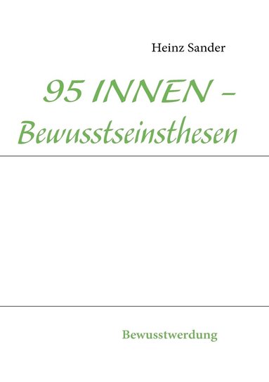 bokomslag 95 INNEN - Bewusstseinsthesen