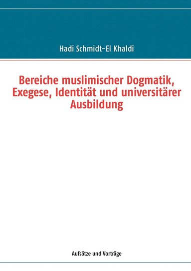 bokomslag Bereiche muslimischer Dogmatik, Exegese, Identitt und universitrer Ausbildung