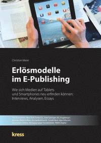 bokomslag Erlosmodelle Im E-Publishing