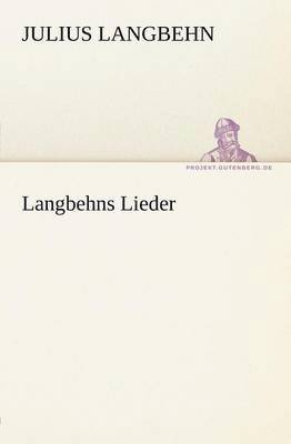bokomslag Langbehns Lieder