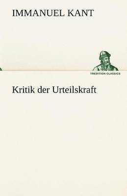 bokomslag Kritik Der Urteilskraft