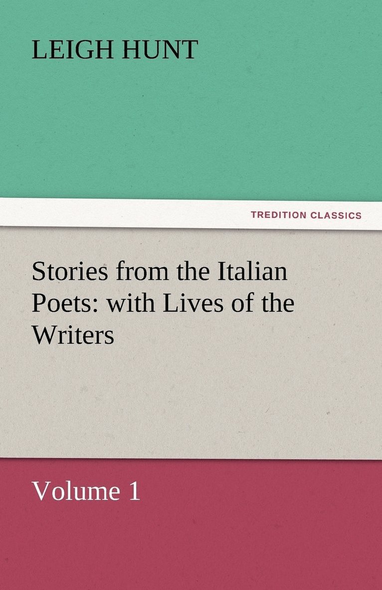 Stories from the Italian Poets
