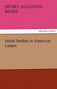 bokomslag Initial Studies in American Letters