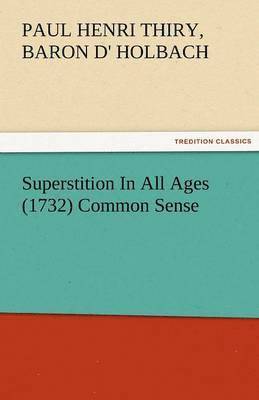 bokomslag Superstition in All Ages (1732) Common Sense