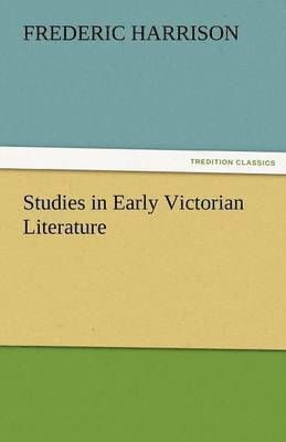 bokomslag Studies in Early Victorian Literature