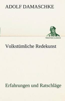 bokomslag Volkstumliche Redekunst