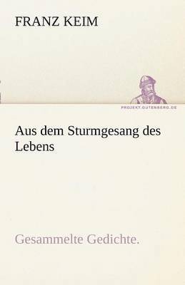 bokomslag Aus Dem Sturmgesang Des Lebens