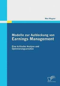 bokomslag Modelle zur Aufdeckung von Earnings Management