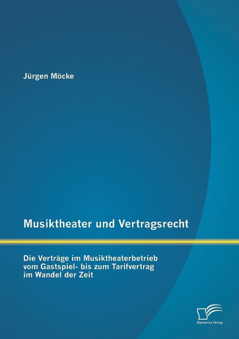 Musiktheater und Vertragsrecht 1