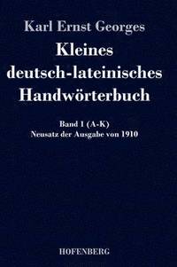 bokomslag Kleines deutsch-lateinisches Handwrterbuch