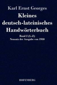 bokomslag Kleines deutsch-lateinisches Handwrterbuch