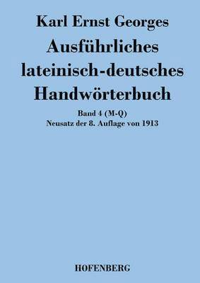 bokomslag Ausführliches lateinisch-deutsches Handwörterbuch