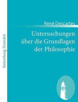 bokomslag Untersuchungen über die Grundlagen der Philosophie