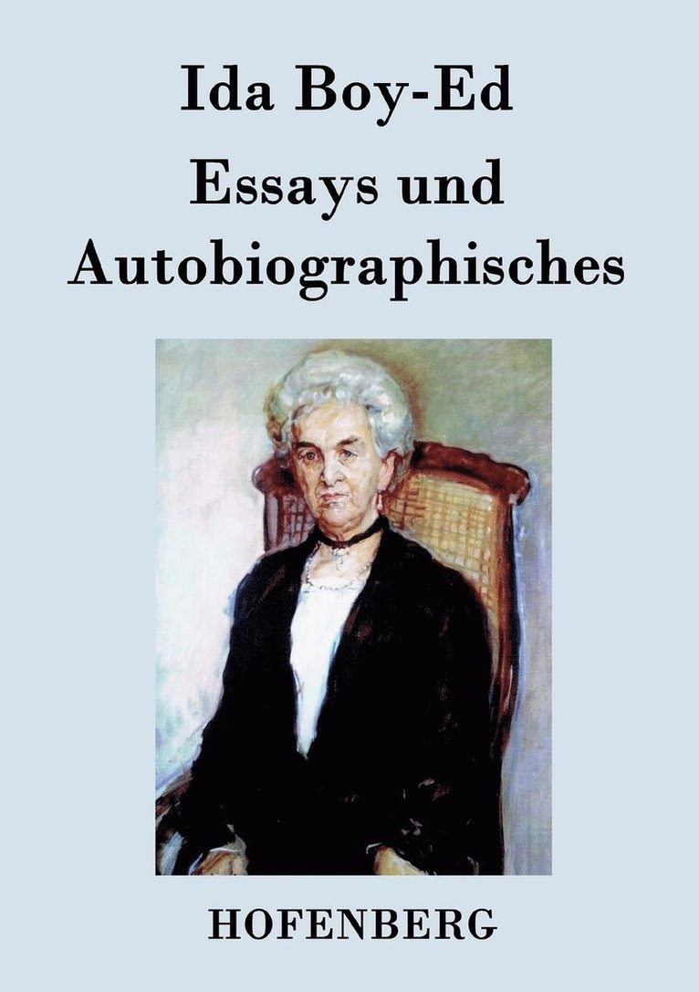 Essays und Autobiographisches 1