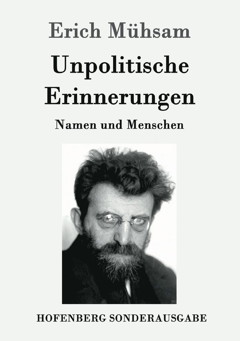 Unpolitische Erinnerungen 1