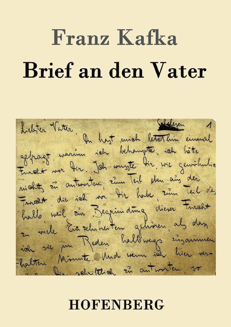 Franz Kafka - Brief an den Vater, Häftad