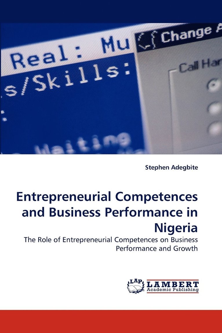 Entrepreneurial Competences and Business Performance in Nigeria 1