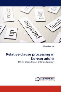 bokomslag Relative-Clause Processing in Korean Adults